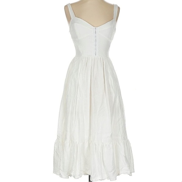 NWOT Reformation Dolci White Linen Dress - size 2 - Picture 2 of 6